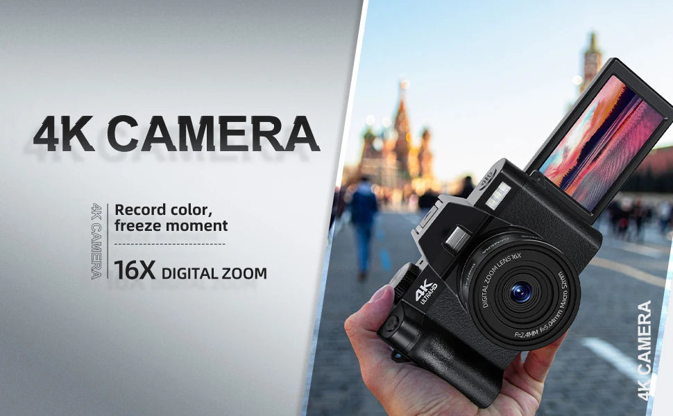 NBD 48MP Digital Cameras for Photography with WiFi & App Control,4K Autofocus Vlogging Camera , Anti-Shake, Dual Batteries
