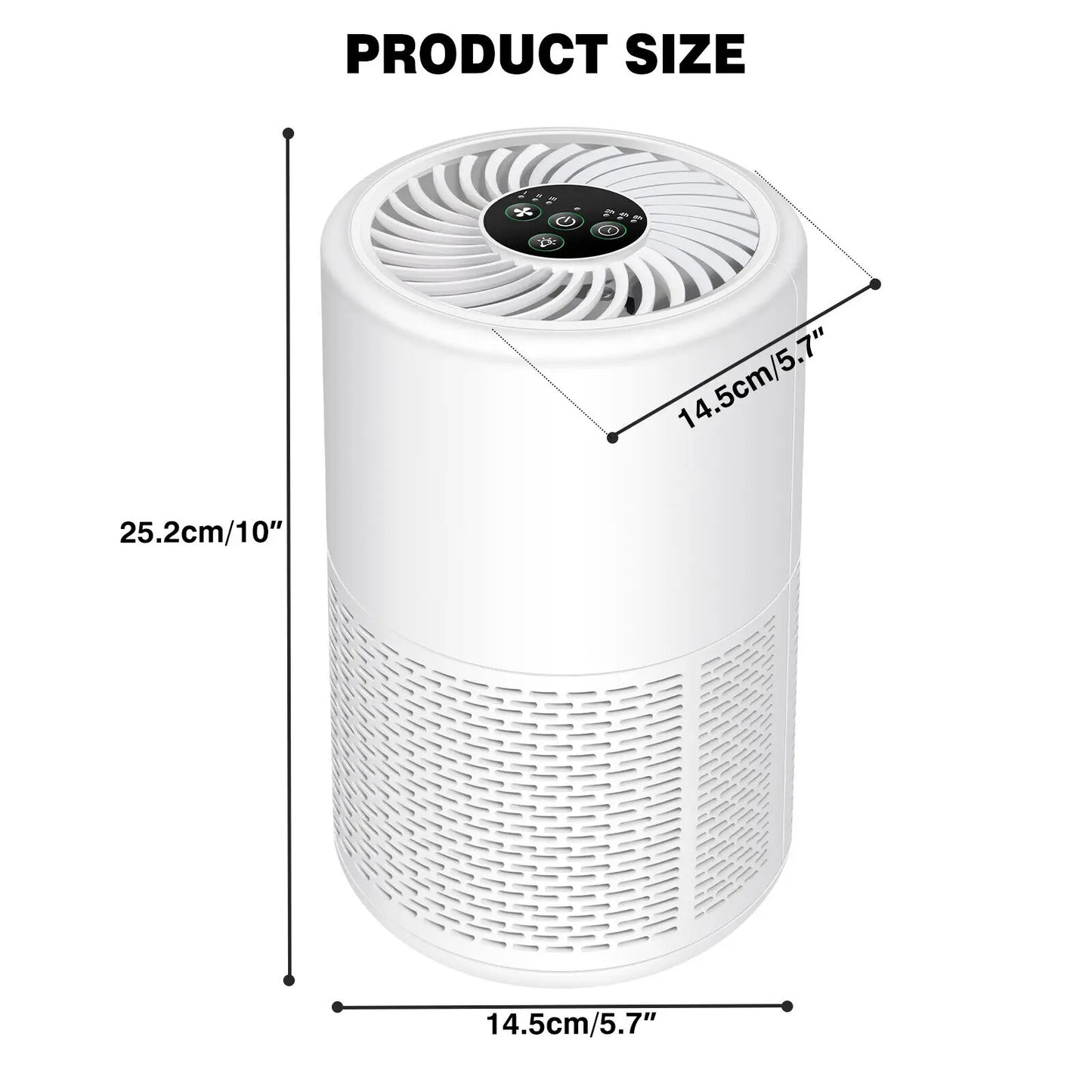 Air Purifier for Home with H13 True HEPA Air Cleaner Air Purifier Smoke Odor For Pet Home Removes 99.97% of Pollutants Low Noise