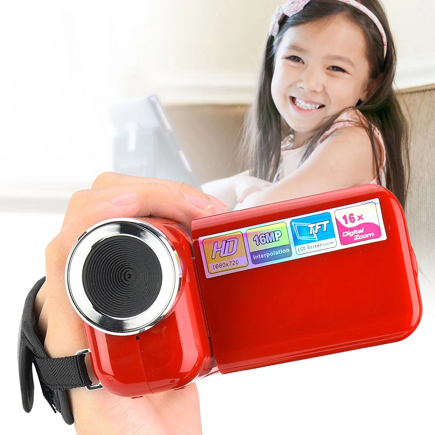 Portable Children Kids HD Digital Video Camera Camcorder with LCD Sceen Camcorder Recorder Digital Video Camera