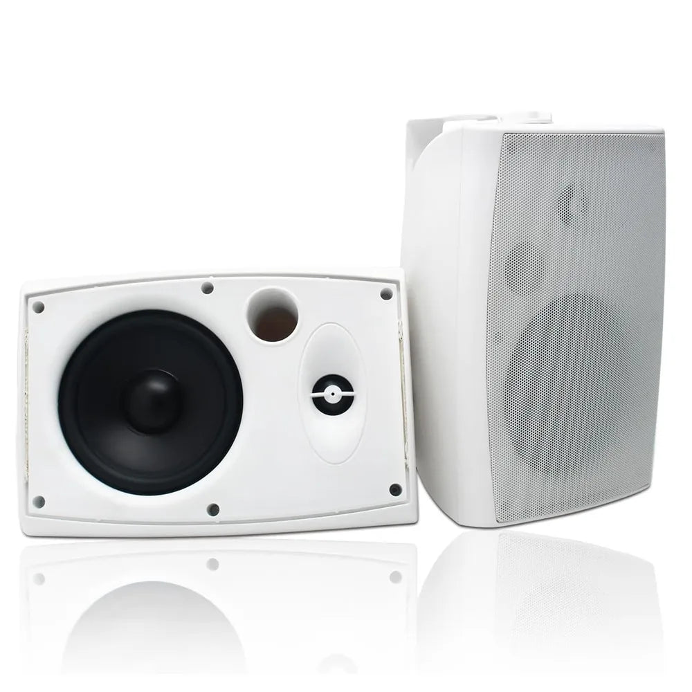 Herdio 6.5'' 400Watts Indoor Outdoor Bluetooth Speakers Waterproof Wired With Powerful Bass 2Way Wall Mount Speakers All-Weather