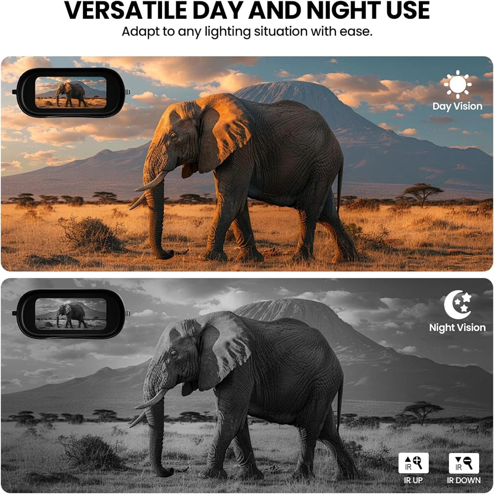 GTGUARD N2 Night Vision Binoculars 300M 5X Full Dark IR Telescope Photo Video Record Camera Digital Infrared Night Vision Device