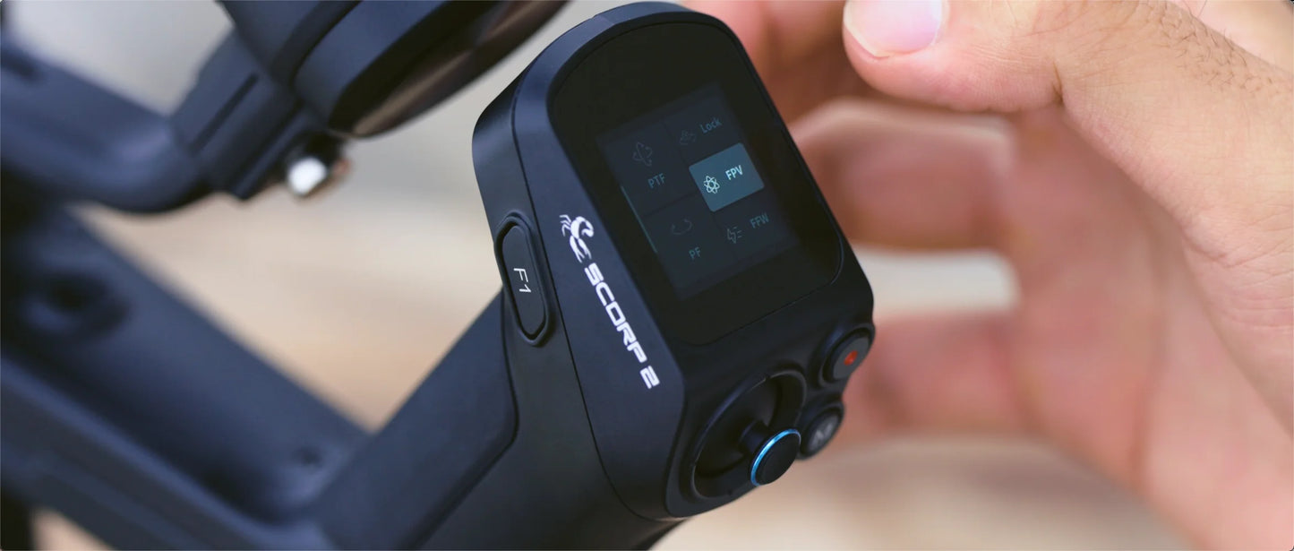 FeiyuTech SCORP 2 Camera Gimbal Stabiliser Touchscreen Built-in AI Tracker for Mirrorless DSLR Camera scorp Upgraded