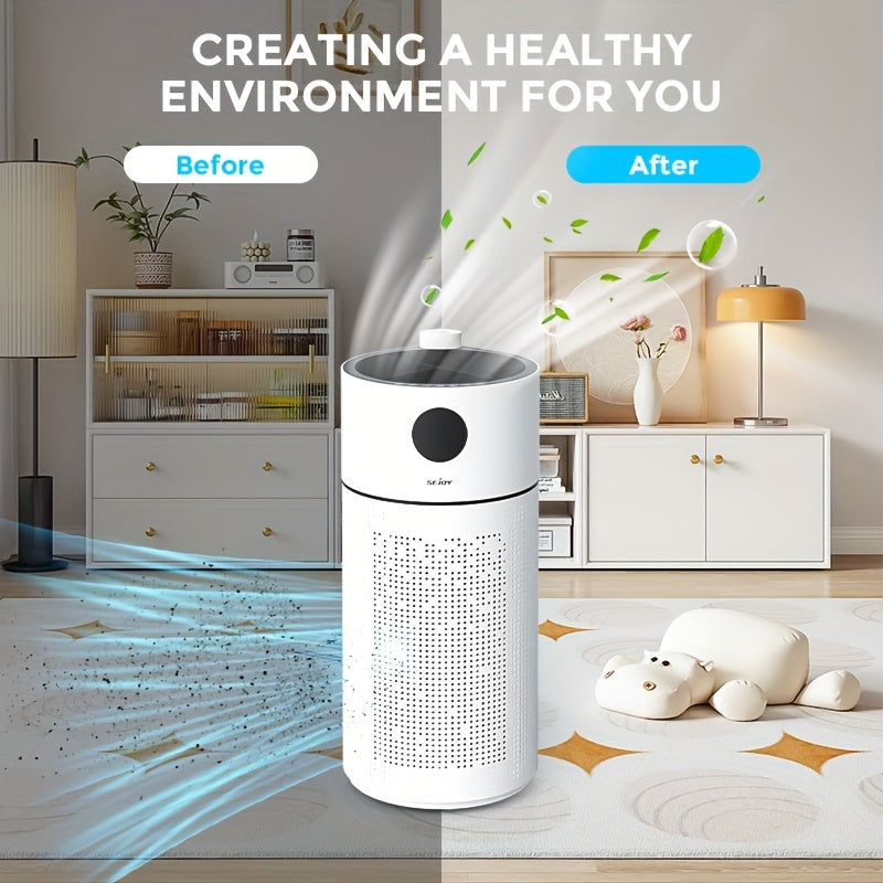 Sejoy HEPA  Air Purifier For Home Large Room Intelligent Touch Control Air Purifiers For Bedroom LED Display Auto Mode Quiet Mod