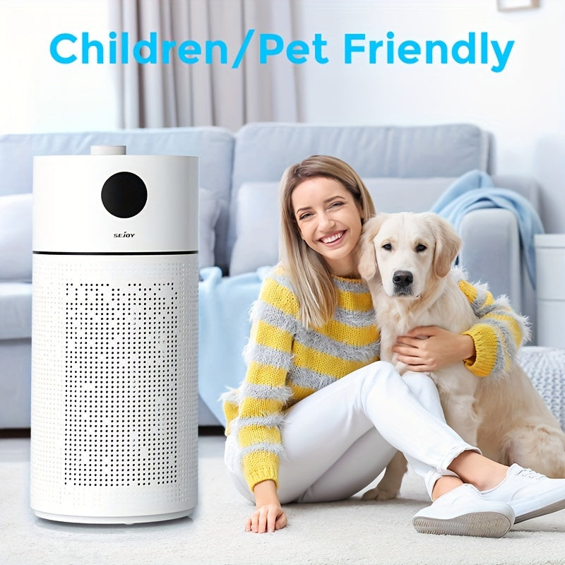 Sejoy HEPA  Air Purifier For Home Large Room Intelligent Touch Control Air Purifiers For Bedroom LED Display Auto Mode Quiet Mod