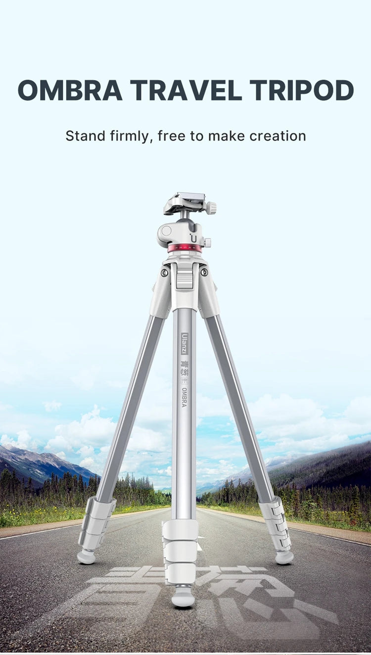 Ulanzi OMBRA Travel Tripod Aluminum Alloy Metal Outdoor Smartphone DSLR Camera Tripod Monopod W Arca Swiss Plate Ball Head