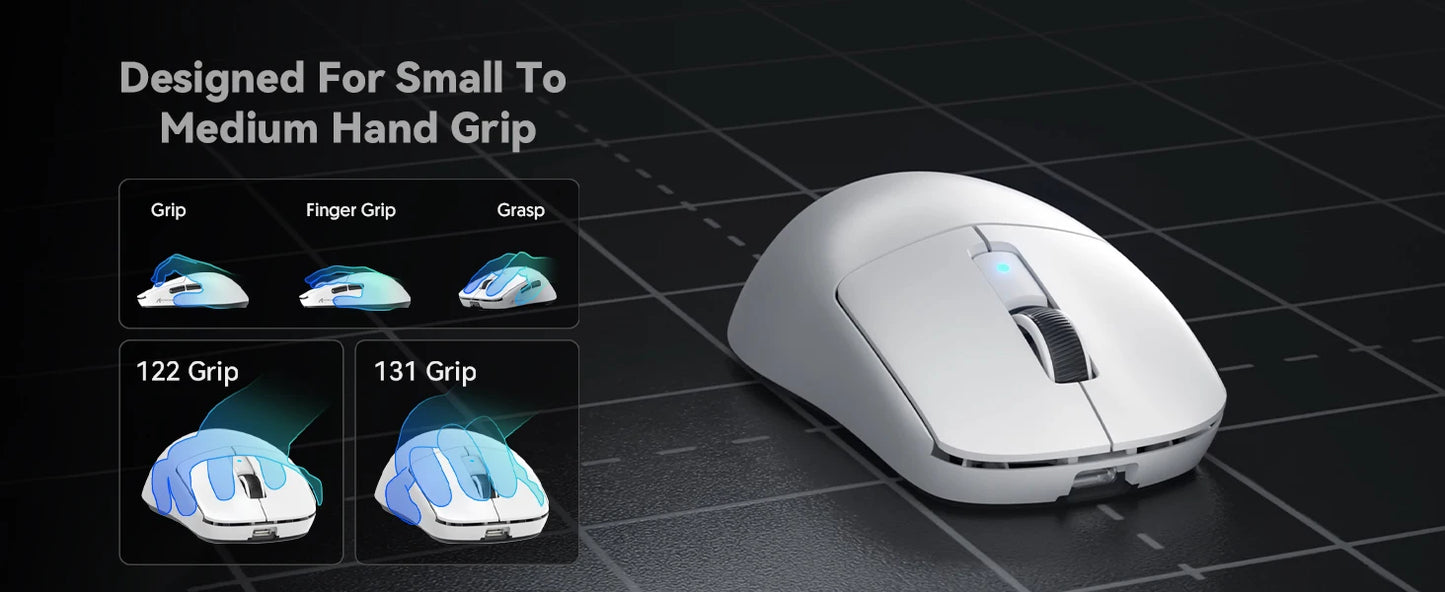 Attack Shark R6 Lightweight Wireless Gaming Mouse, PAW 3950Max Sensor Computer Mouse with Nordic 52480, 8KHz Polling