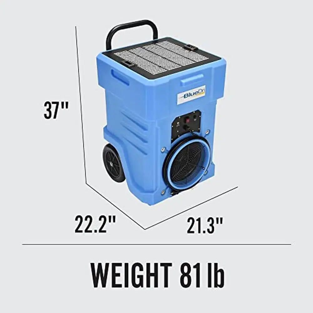 Commercial Grade Air Scrubber HEPA Filtered 1000 CFM Portable Large Capacity Blue Touch Control Purifier