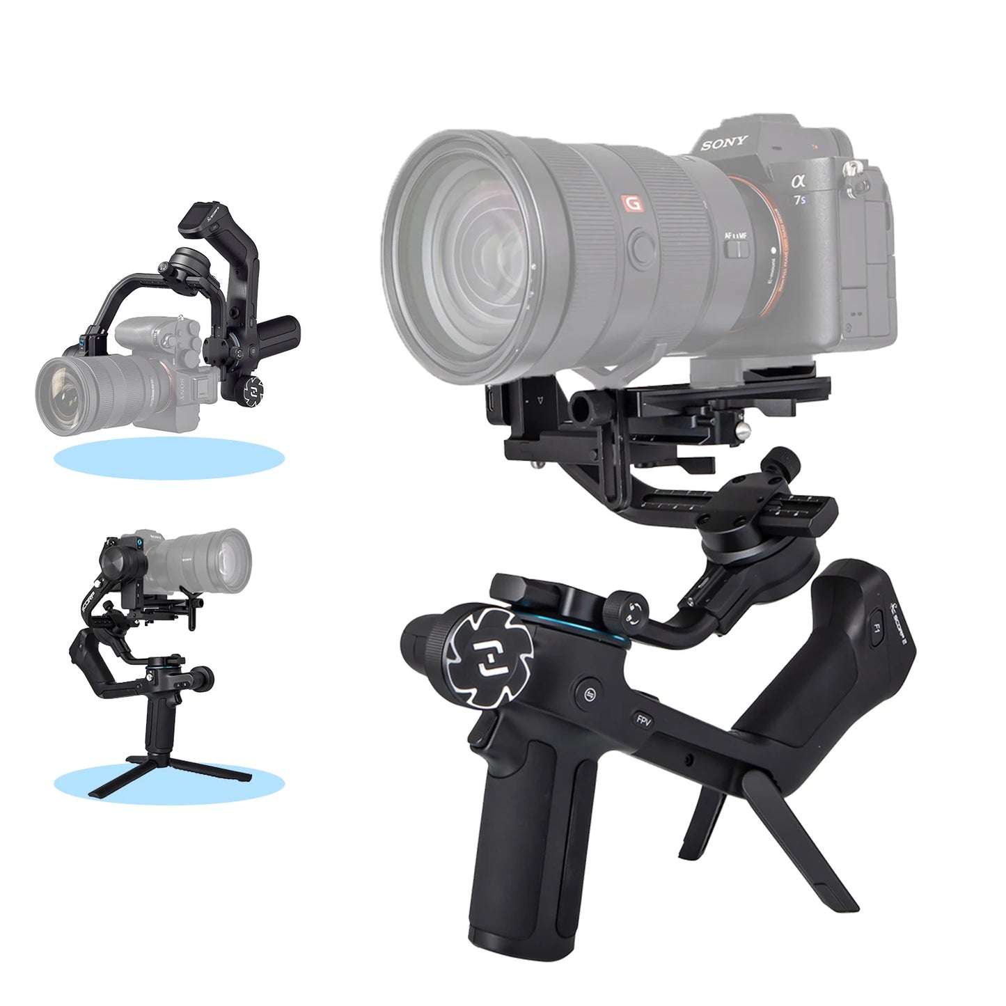 FeiyuTech SCORP 2 Camera Gimbal Stabiliser Touchscreen Built-in AI Tracker for Mirrorless DSLR Camera scorp Upgraded