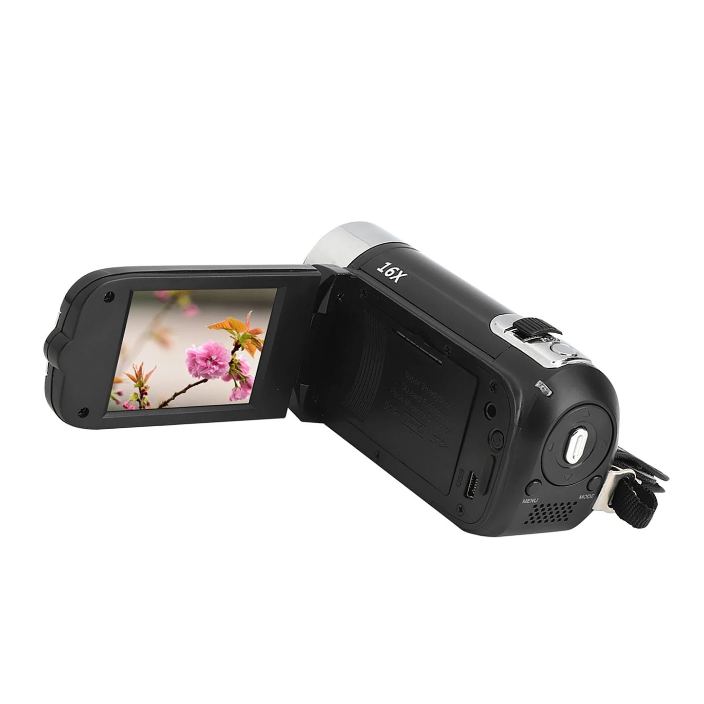 High Definition Camcorder Digital Camcorder Video Recorder 2.4 Inch 16X Digital Zoom for Student Photography Teenagers Kids