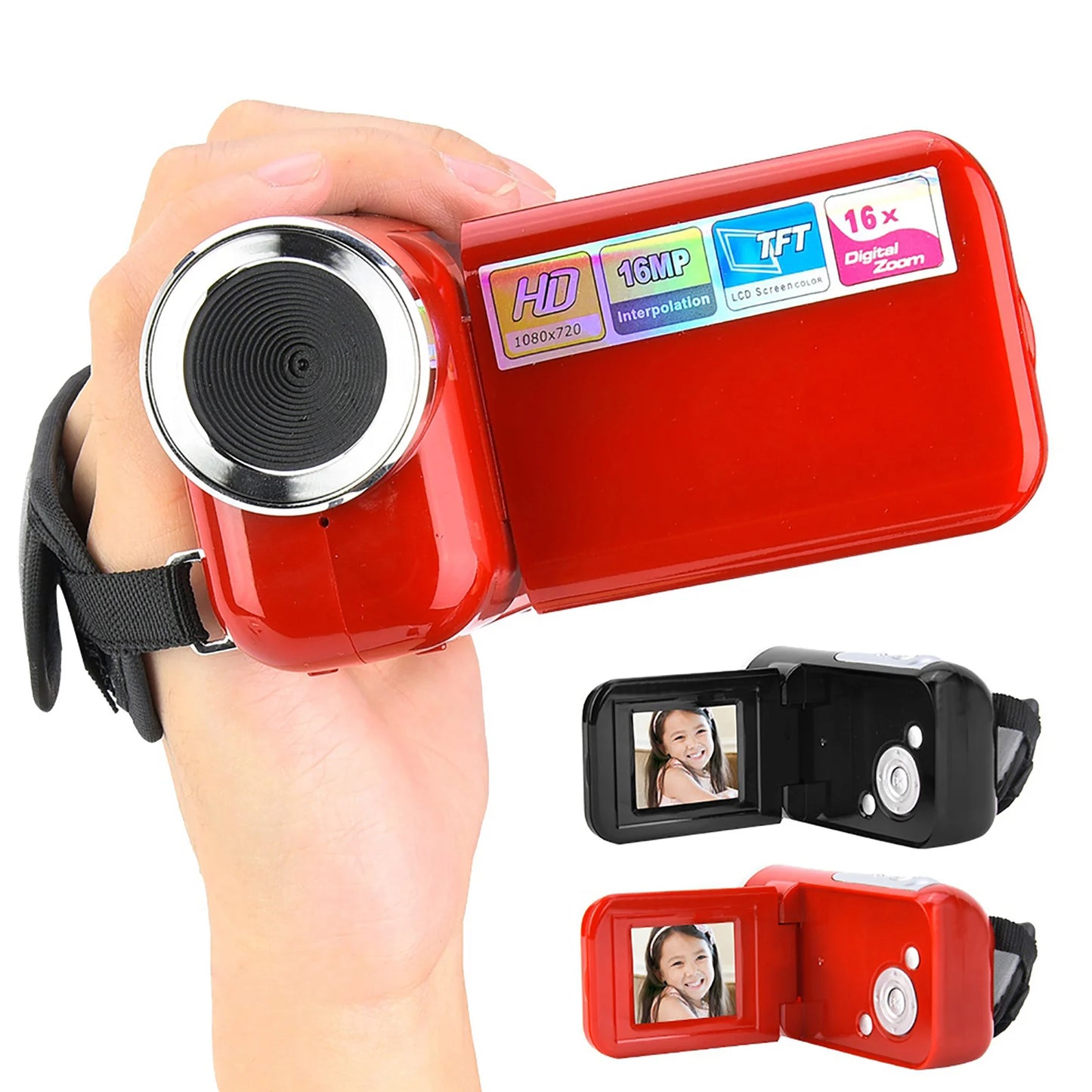Portable Children Kids HD Digital Video Camera Camcorder with  LCD Sceen  Camcorder Recorder  Digital Video Camera