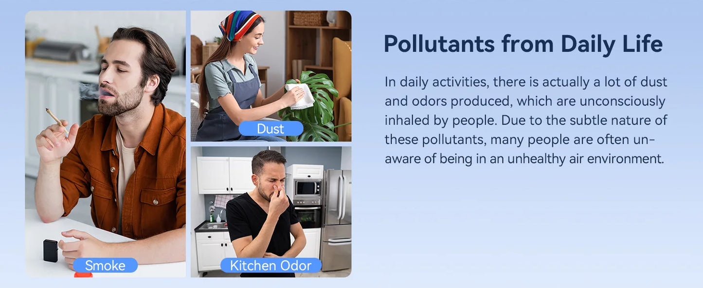 Air Purifier for Home Large Rooms Up to 1500ft² with Aromatherapy, HEPA Air Purifier for Allergies, Air Quality Monitor