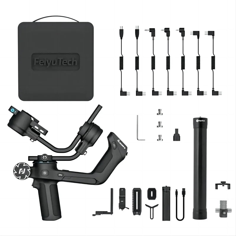 FeiyuTech SCORP 2 Camera Gimbal Stabiliser Touchscreen Built-in AI Tracker for Mirrorless DSLR Camera scorp Upgraded
