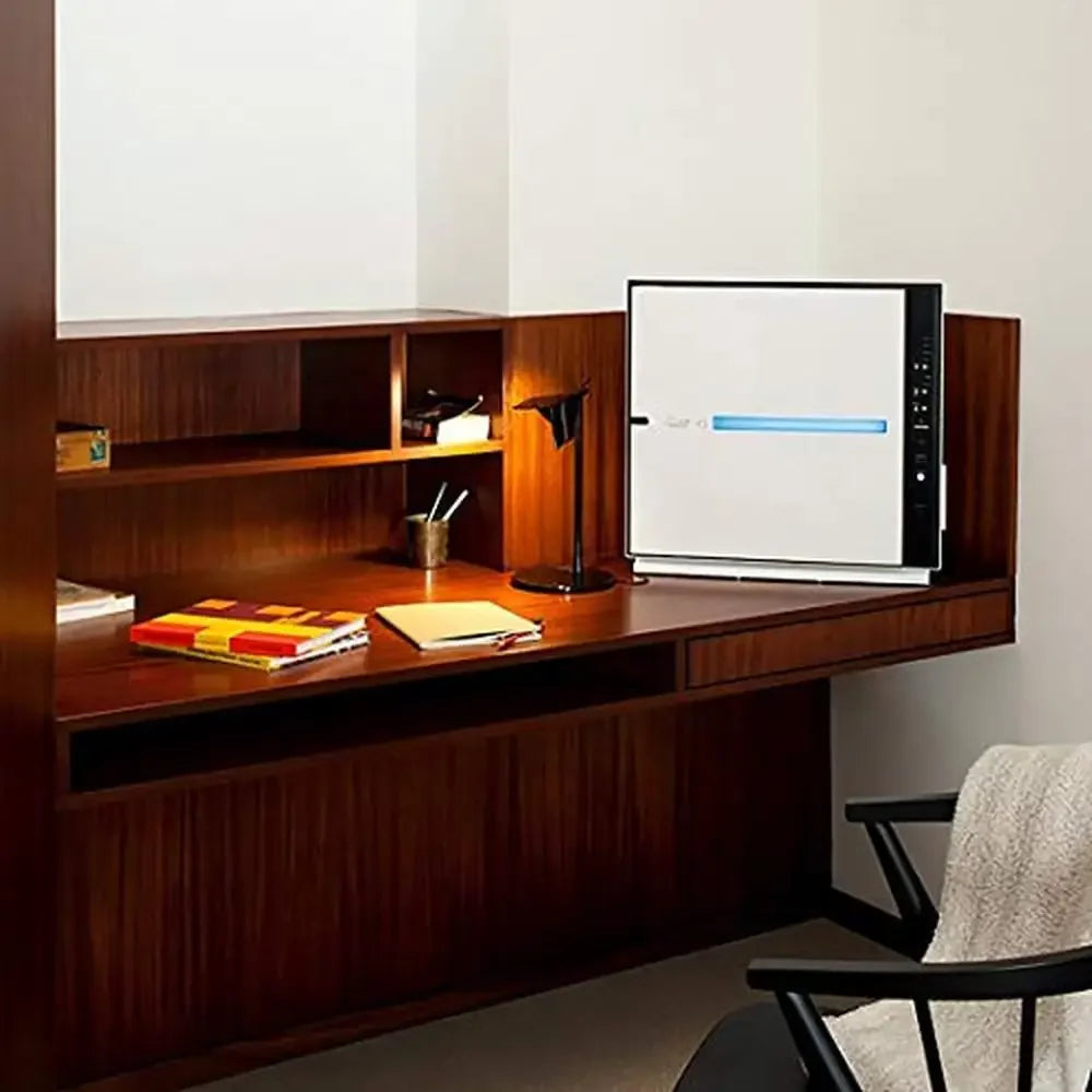 Ultra Quiet HEPA Air Purifier Stylish Efficient Energy Star Toxin Absorber VOC Trap Wall Mountable 815 sq.ft. Coverage Remote