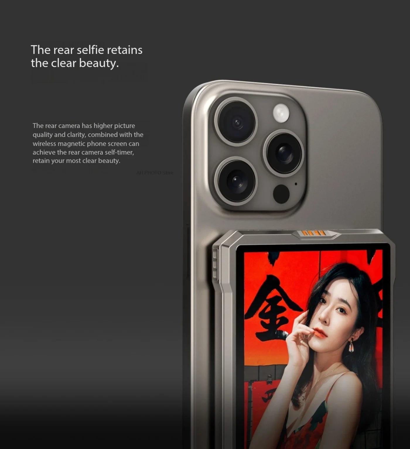 Fotorgear MS01 Smartphone Wireless Magnetic Selfie Monitor Screen For Smartphone Vlog Live Stream Video Recording VS KingMa PH01