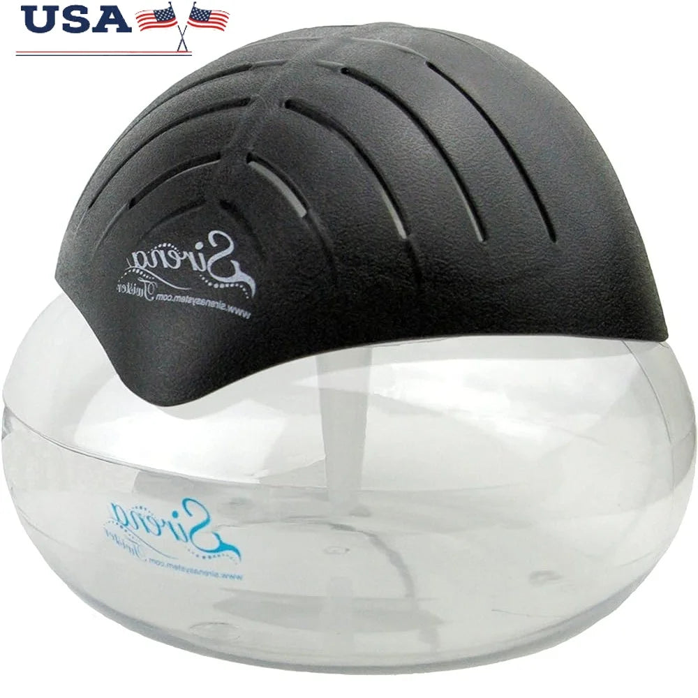 Black Air Purifier Water Filter Aroma Diffuser LED Night Light Home Office Twister Essential Oil Fragrance Machine Quiet