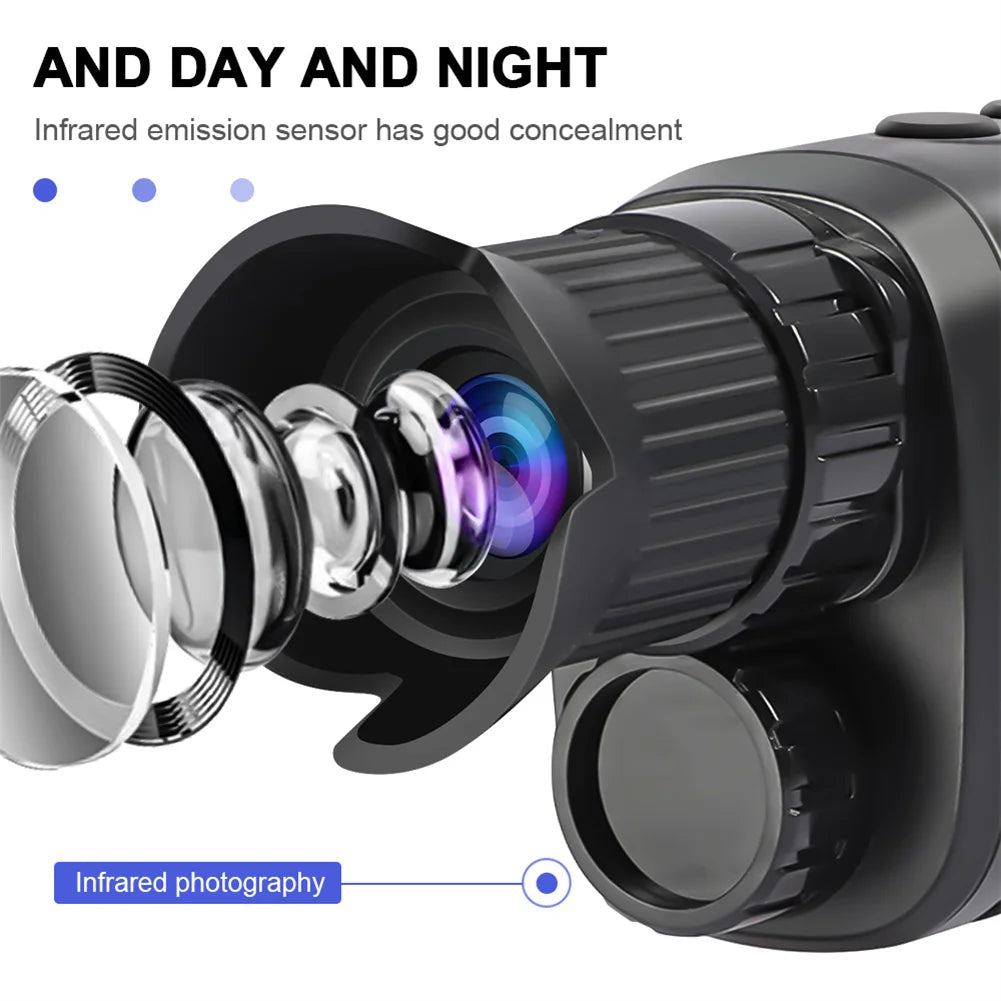 R7 Digital Night Vision Monocular Telescope 5X Zoom Outdoor Full HD Infrared Night Goggles For Hunting Camping Travel