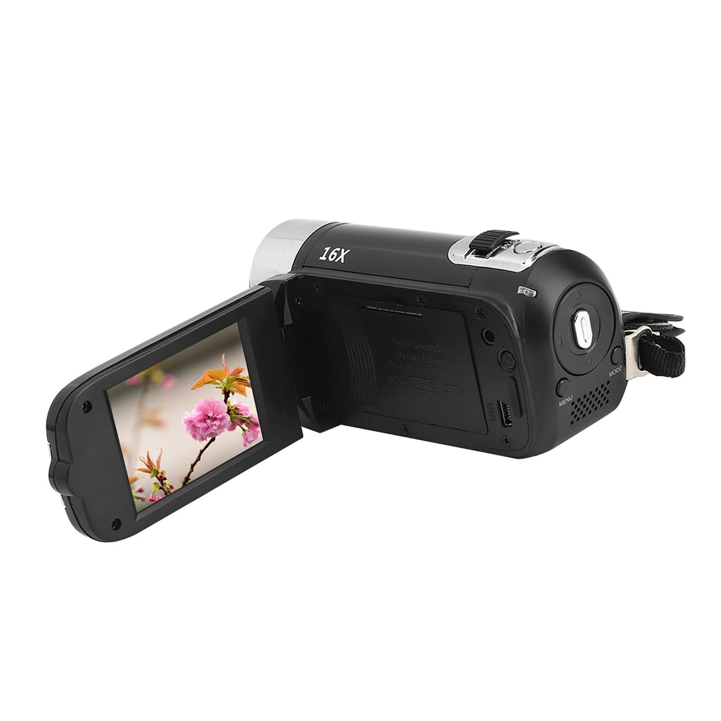 High Definition Camcorder Digital Camcorder Video Recorder 2.4 Inch 16X Digital Zoom for Student Photography Teenagers Kids