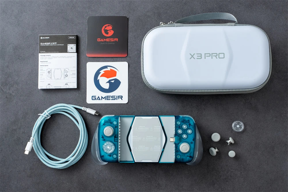 GameSir X3 Pro Mobile Gaming Controller, Hall Effect Joysticks & Built-in Cooling Fan for Android Cellphone and iPhone