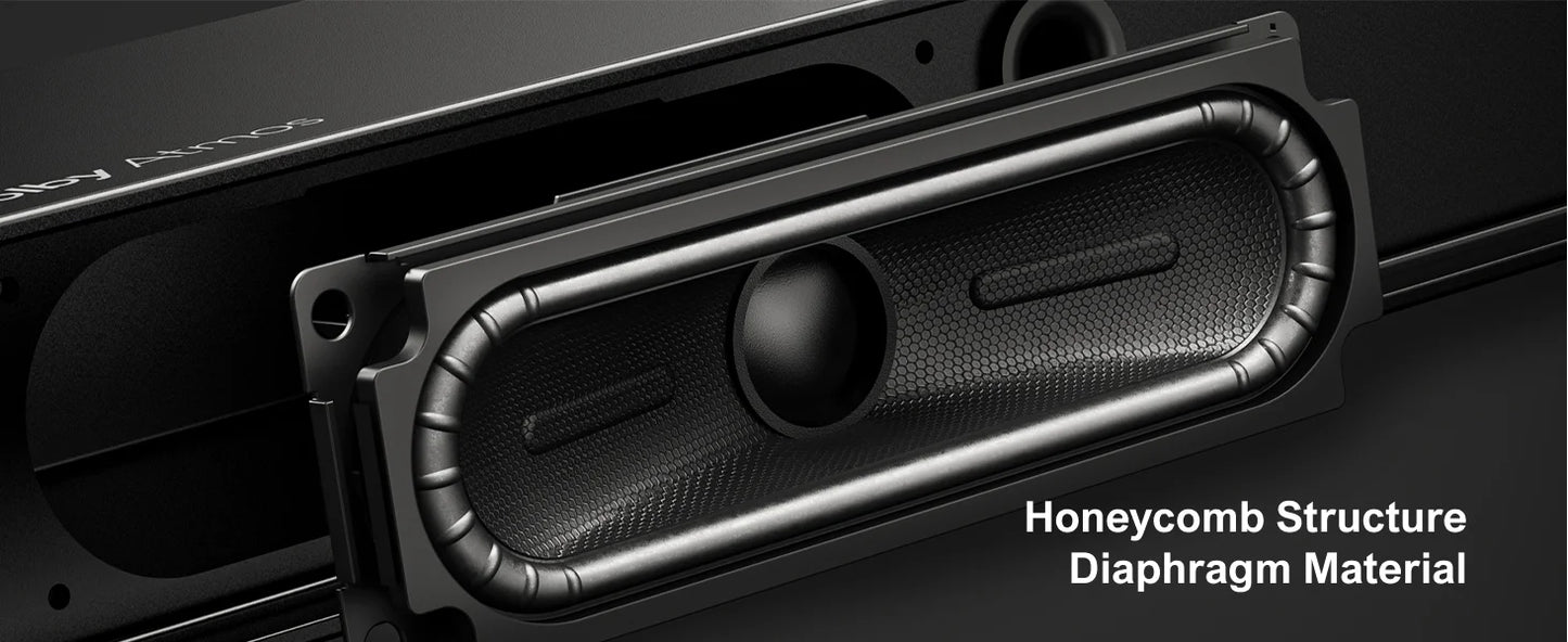 ULTIMEA 5.1.2 Sound Bar for Smart TV with Dolby Atmos, 8" Wireless Subwoofer, 4K HDR Pass-through, HDMI IN/eARC, 520W Peak Power