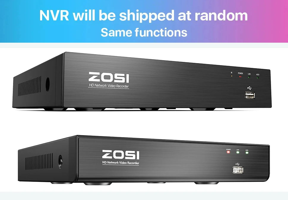 ZOSI 8CH POE Video Surveillance Kit 4K 8MP 5MP Super HD Outdoor IP Cameras AI Starlight Night Vision CCTV Security Camera System