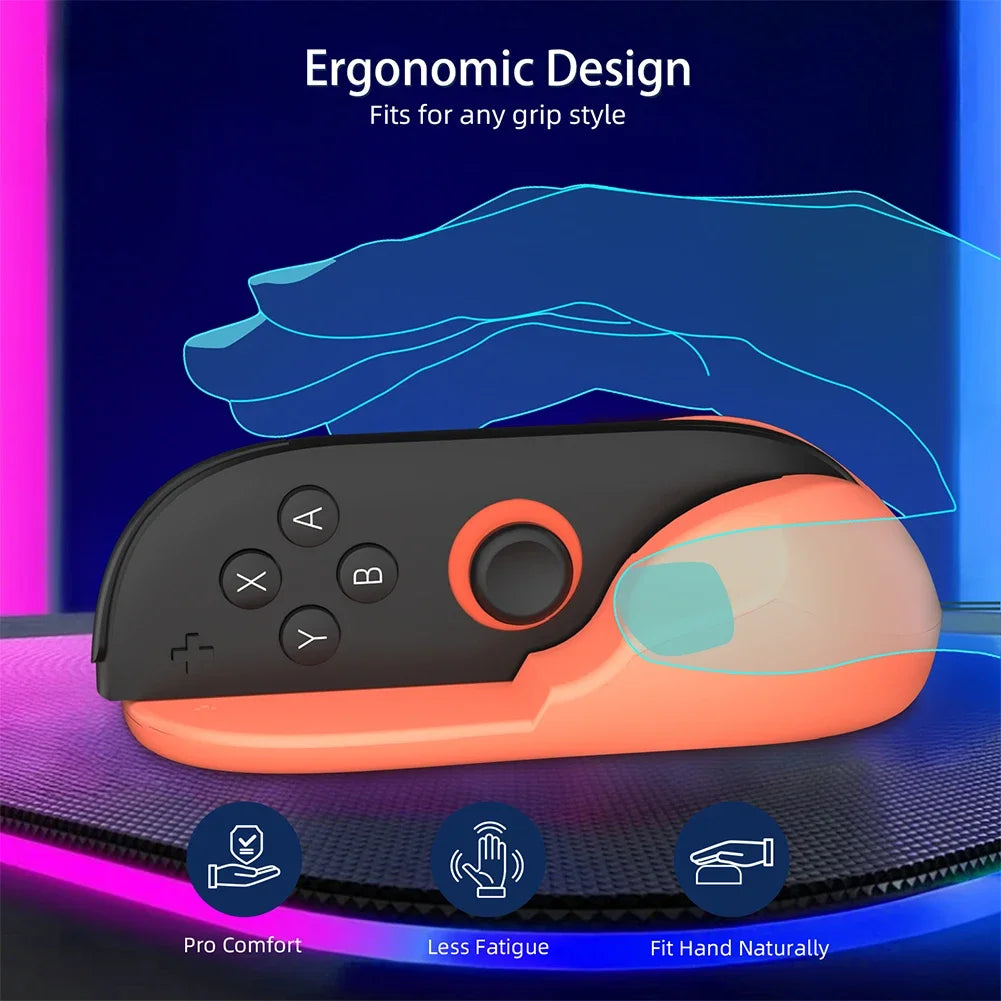 For Switch 2 2PCS Gaming Controller Mouse Ergonomic Mice Left+Right Controller Bracket Handle Case for Nintendo Switch 2 Joy-Con
