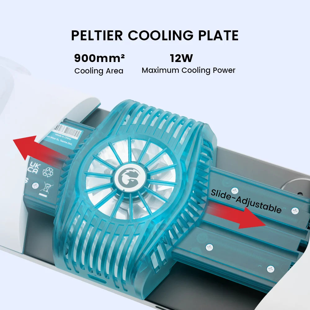 GameSir X3 Pro Mobile Gaming Controller, Hall Effect Joysticks & Built-in Cooling Fan for Android Cellphone and iPhone