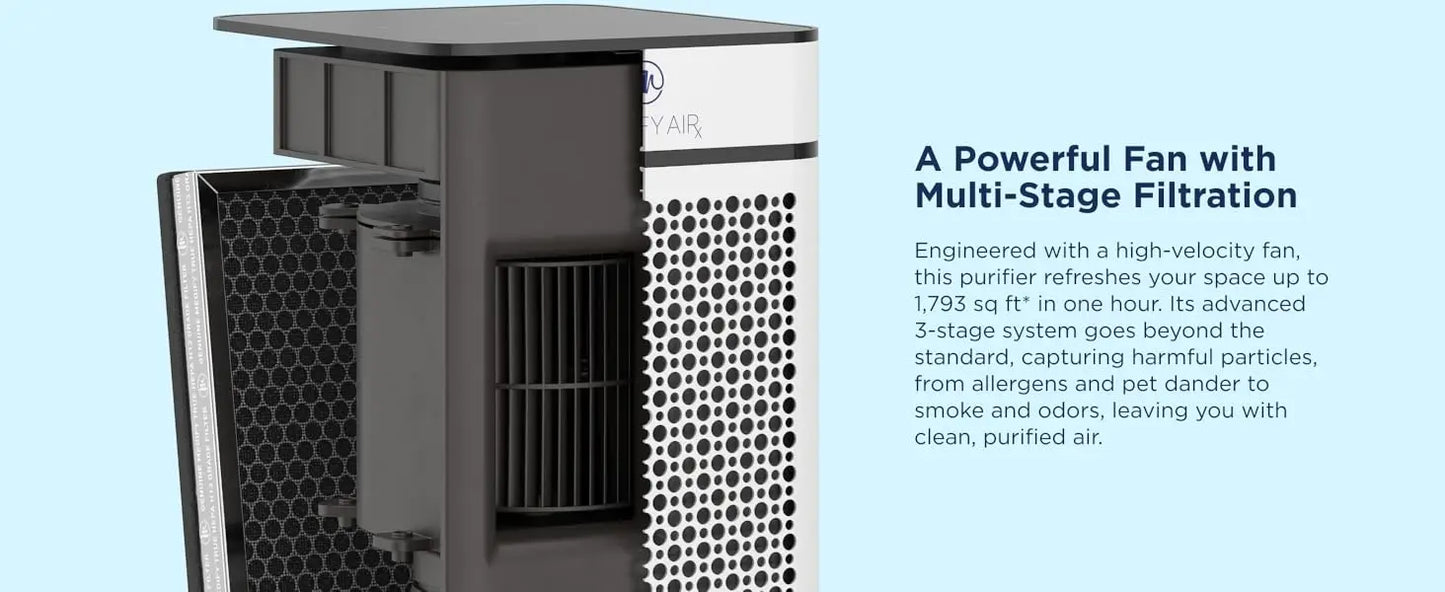 Medify MA-40 Air Purifier with True HEPA H13 Filter | 1,793 ft² Coverage in 1hr for Smoke, Wildfires, Odors, Pollen, Pets | Remo