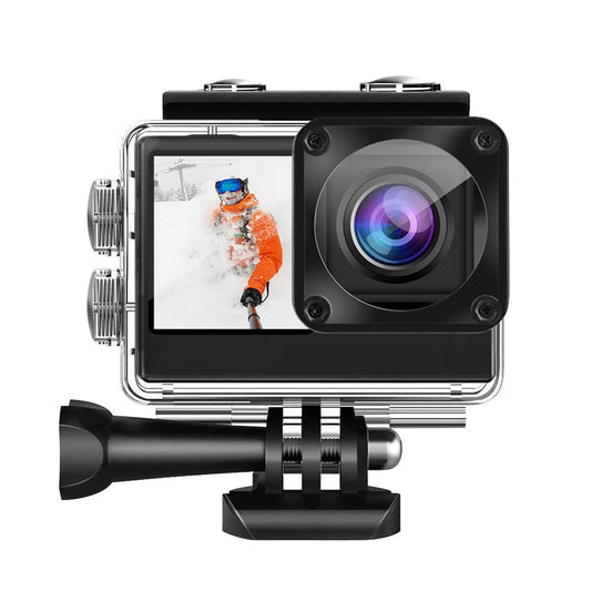 4K UHD Outdoor Sport Cam 1080P 30FPS 2.0 Inch IPS Screen Bicycle Video Recording Camera Anti-Shake Video Camera 120 Wide Angle