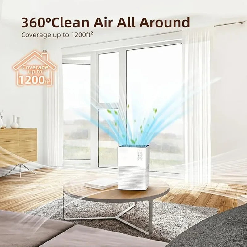 2025 New Air Purifier - Suitable Office And Desktop Use - Let You Sleep Better And Breathe Better, Halloween Christmas Gifts