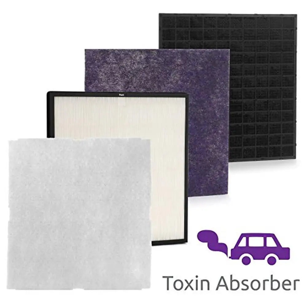 Ultra Quiet HEPA Air Purifier Stylish Efficient Energy Star Toxin Absorber VOC Trap Wall Mountable 815 sq.ft. Coverage Remote