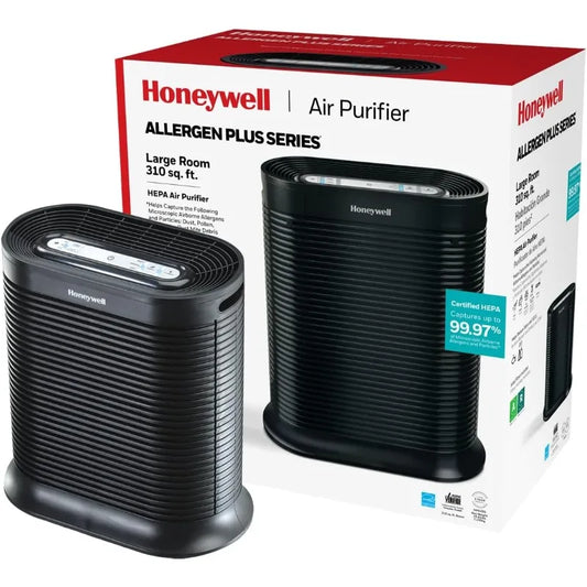Honeywell AllergenPlus HEPA Air Purifier, Airborne Allergen Reducer for Large Rooms, Reduces Smoke,Wildfire Smoke,Pollen, HPA200