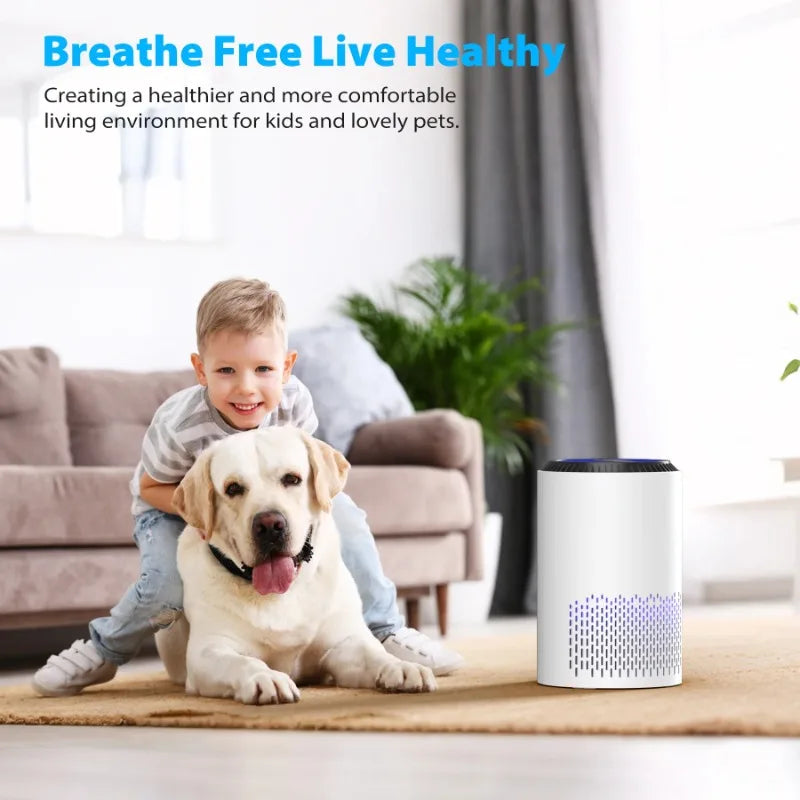 ALROCKET HEPA Air Purifier with Light Extra Large Room 350 Sq. ft, White