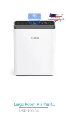 Black Air Purifier Water Filter Aroma Diffuser LED Night Light Home Office Twister Essential Oil Fragrance Machine Quiet