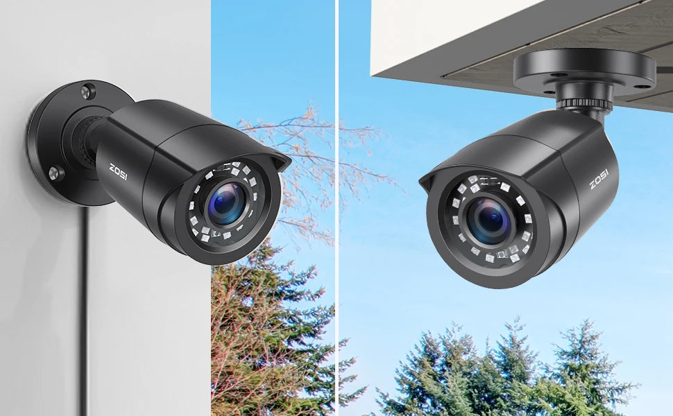 ZOSI 8CH 1080P CCTV System Outdoor 5MP Lite Video DVR with 2/4/6/8pcs 2MP Wired Security Cam Day/Night Video Surveillance System