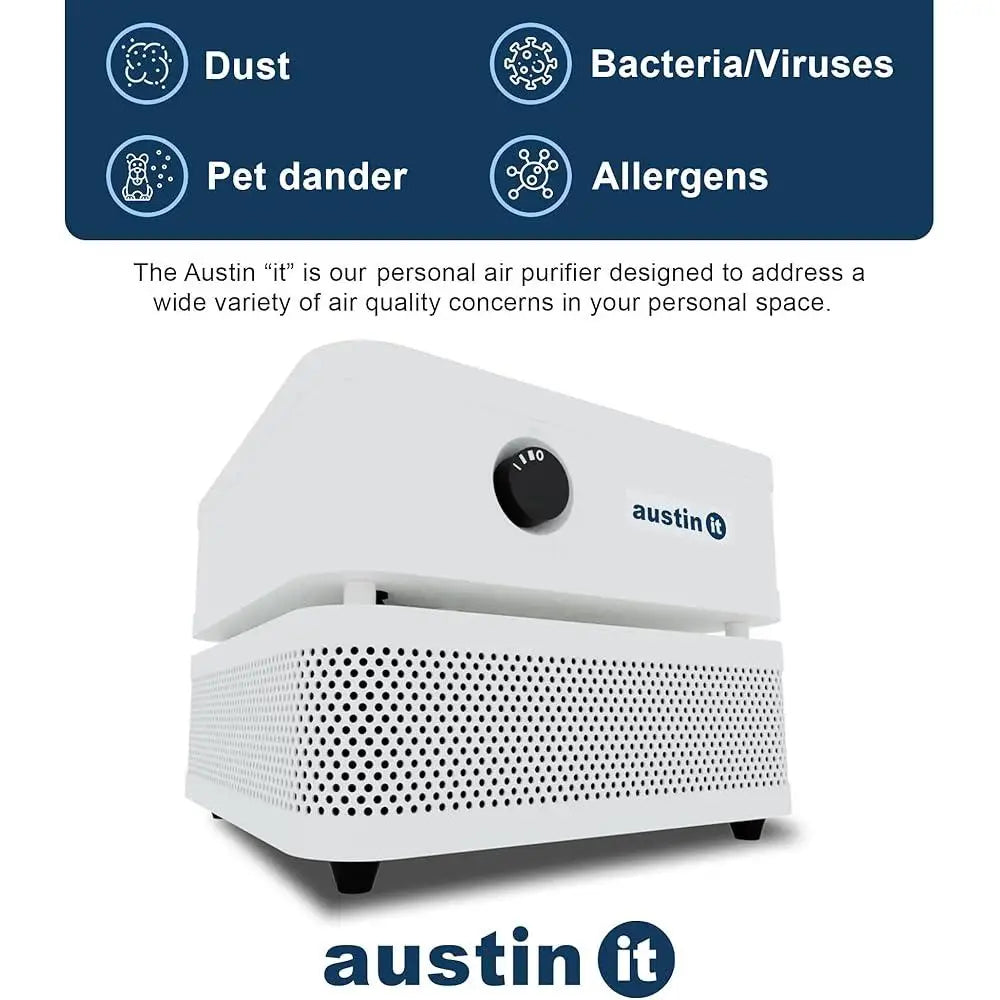 Compact HEPA Air Purifier Personal Allergy Air Purifier Office Room Cleans 99% of Particles Whisper Quiet Portable Travel