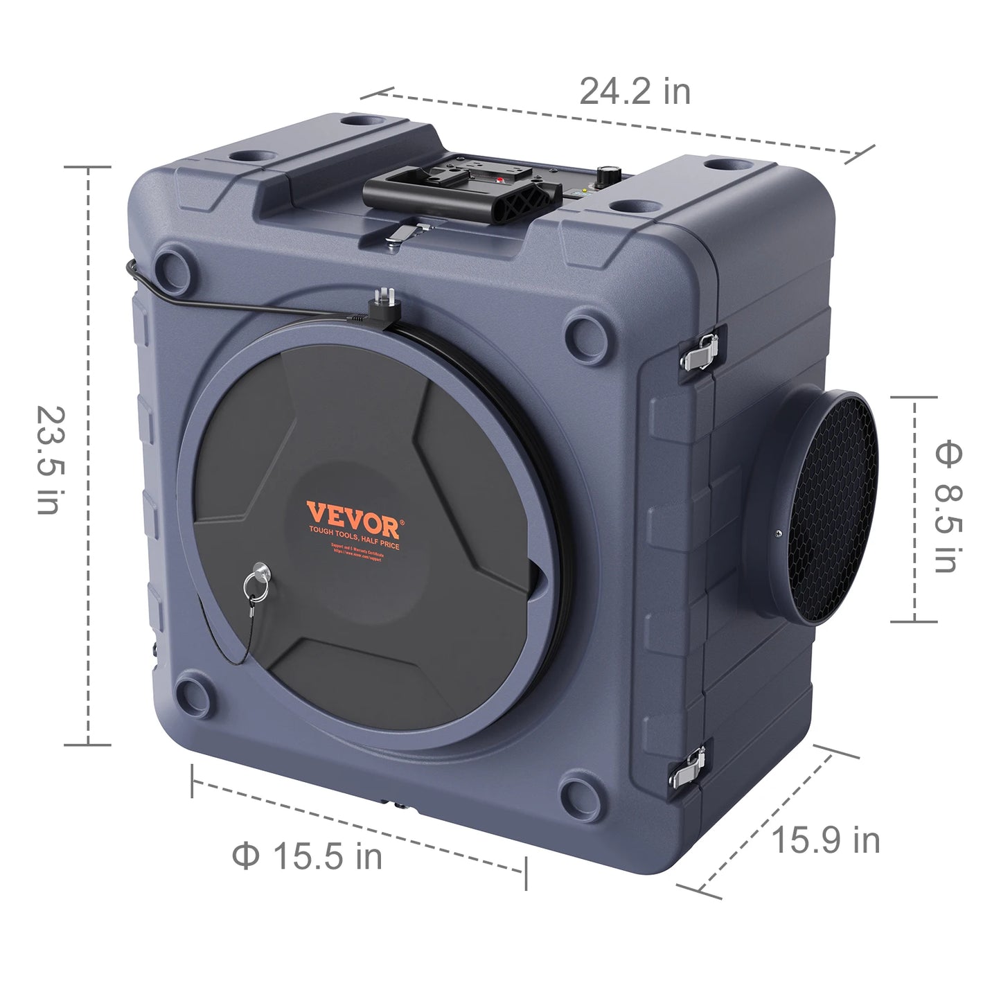 SucceBuy Air Scrubber with 3-Stage Filtration Stackable Negative Air 550/800 CFM  Air Cleaner with MERV10 Carbon H13 HEPA