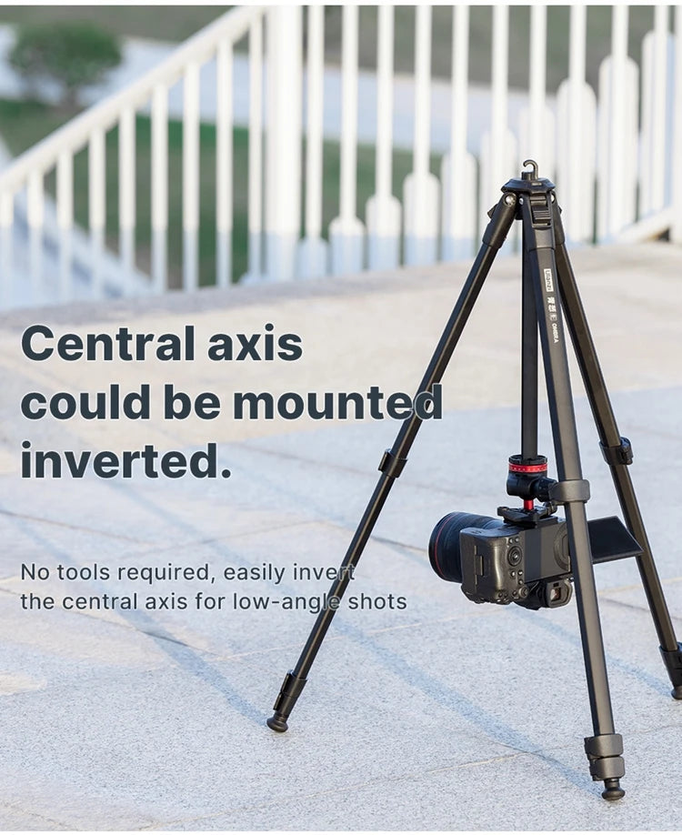 Ulanzi OMBRA Travel Tripod Aluminum Alloy Metal Outdoor Smartphone DSLR Camera Tripod Monopod W Arca Swiss Plate Ball Head