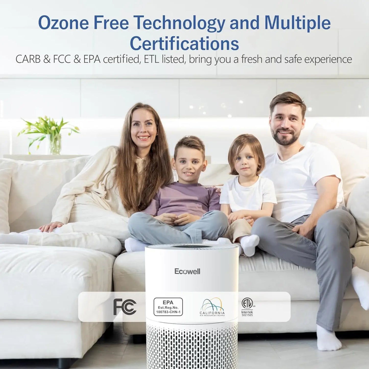 Air Purifiers for Home Large Room with Air Quality Sensor, Covers Up to 1640 Sq Ft, HEPA Filter, 360°Air Intake