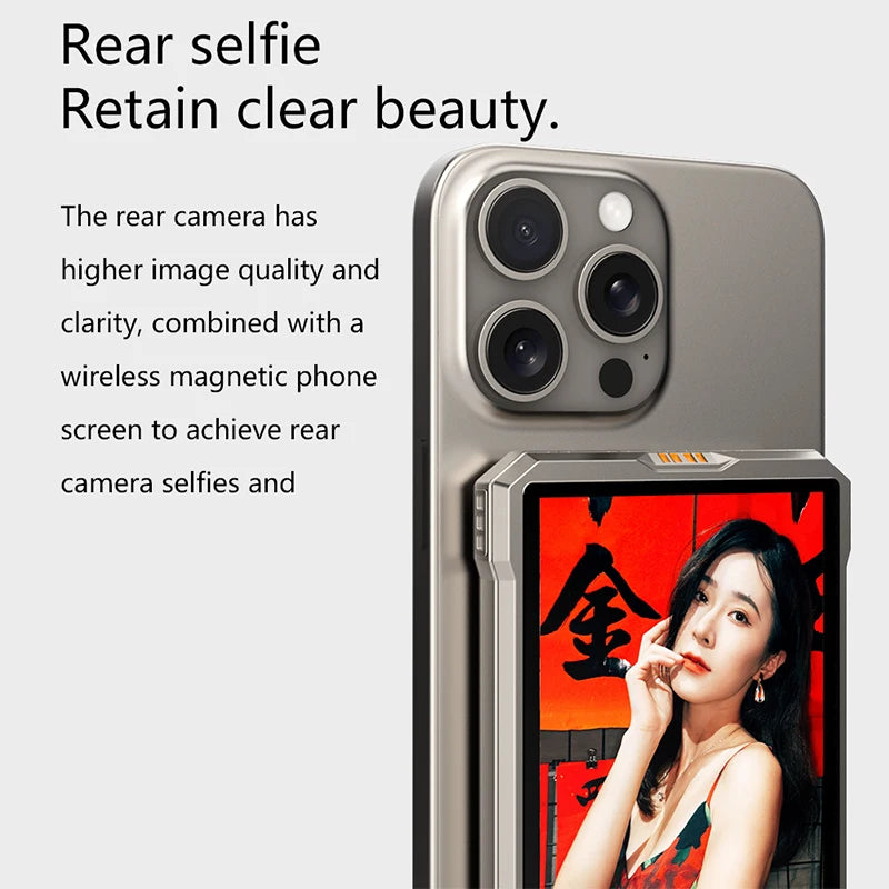 Fotorgear MS01 Smartphone Wireless Magnetic Selfie Monitor Screen For Smartphone Vlog Live Stream Video Recording VS KingMa PH01