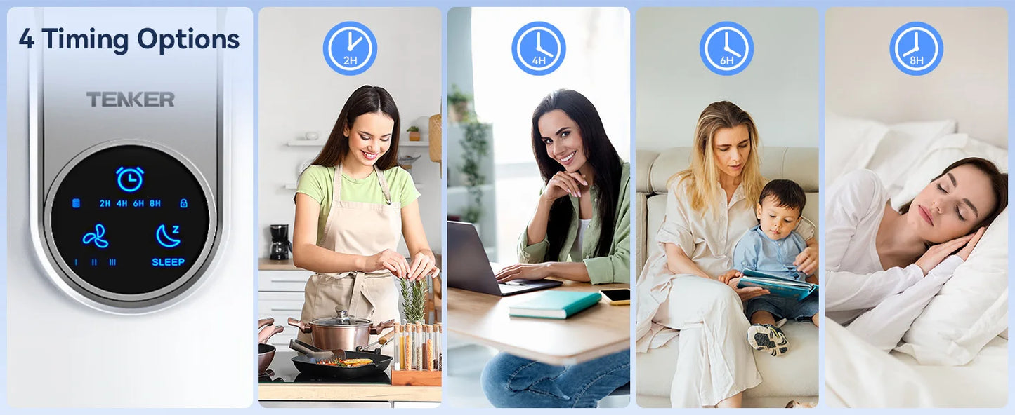 Air Purifier for Home Large Rooms Up to 1500ft² with Aromatherapy, HEPA Air Purifier for Allergies, Air Quality Monitor