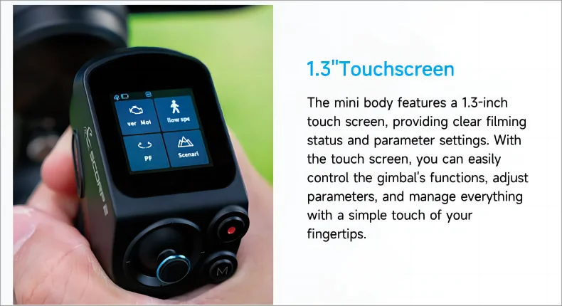 FeiyuTech SCORP 2 Kit Camera Gimbal Stabiliser Touchscreen Built-in AI Tracker for Mirrorless DSLR Camera scorp Upgraded