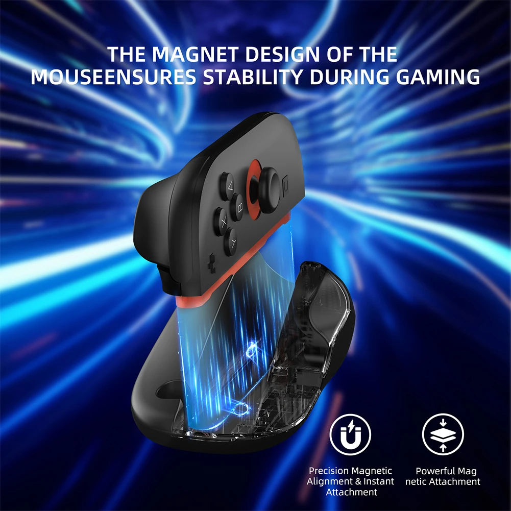 For Switch 2 2PCS Gaming Controller Mouse Ergonomic Mice Left+Right Controller Bracket Handle Case for Nintendo Switch 2 Joy-Con