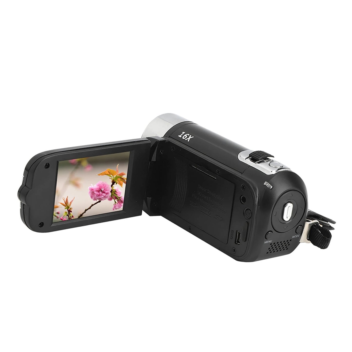 High Definition Camcorder Digital Camcorder Video Recorder 2.4 Inch 16X Digital Zoom for Student Photography Teenagers Kids