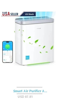 Black Air Purifier Water Filter Aroma Diffuser LED Night Light Home Office Twister Essential Oil Fragrance Machine Quiet