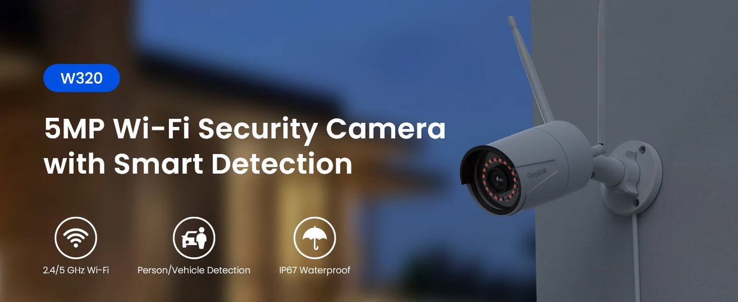 4K Security Camera Smart Detection 8MP Wi-Fi 6 Tech Surveillance Cameras Onvif 2.4G/5Ghz Wireless 5MP Outdoor IP Camera