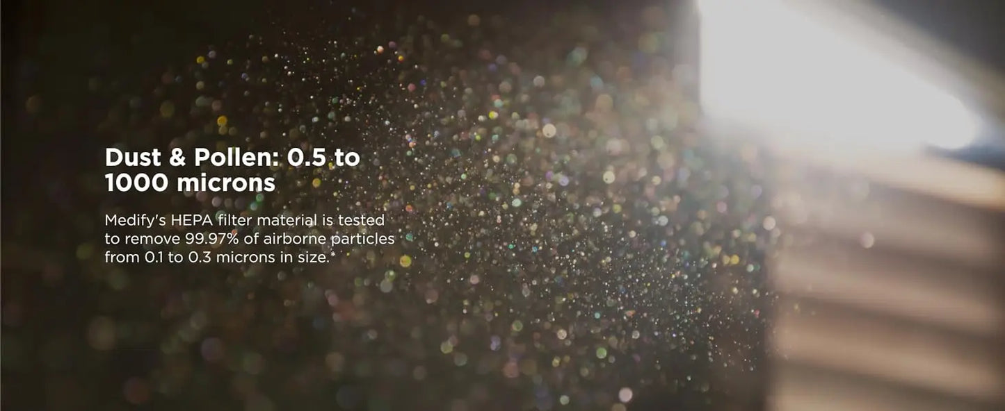 Medify MA-40 Air Purifier with True HEPA H13 Filter | 1,793 ft² Coverage in 1hr for Smoke, Wildfires, Odors, Pollen, Pets | Remo