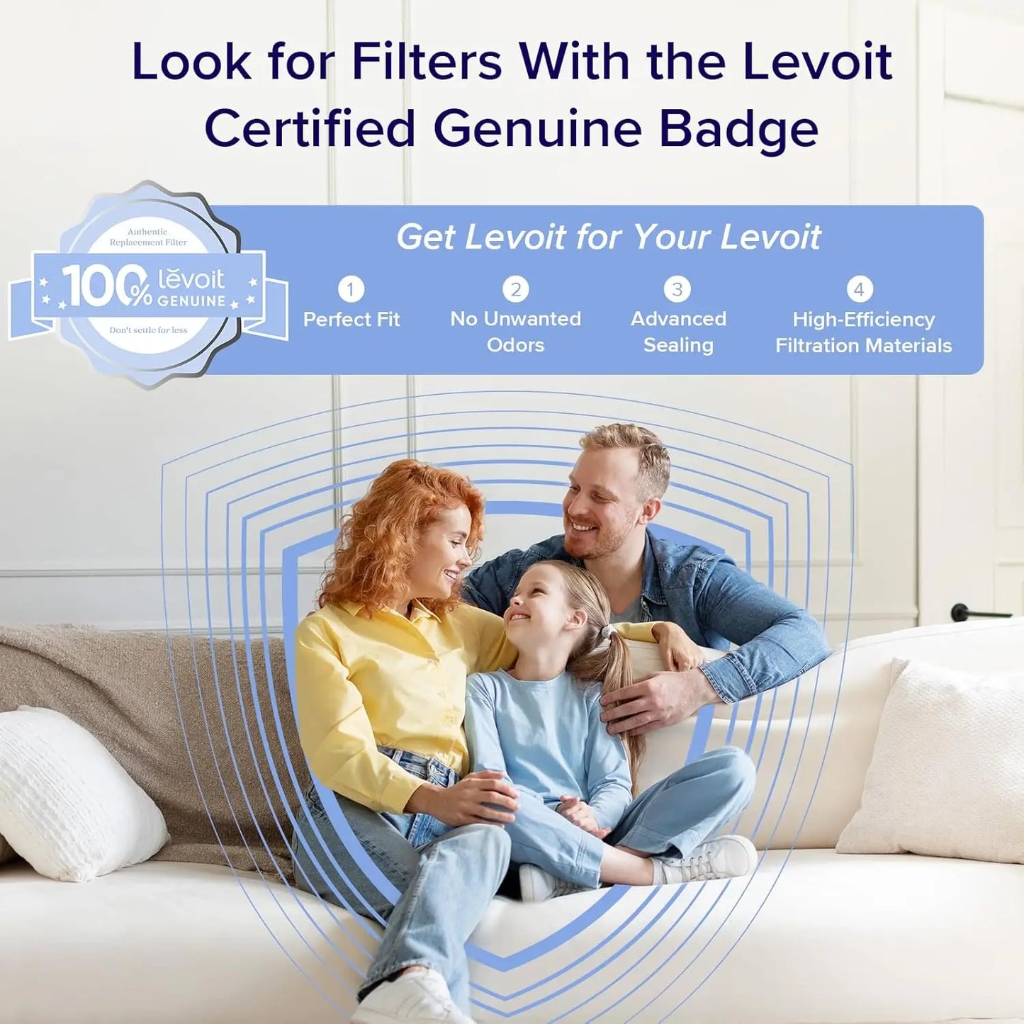 LEVOIT Air Purifiers for Home Large Room Up to 1875 Ft² with Washable Pre-Filter, AHAM VERIFIDE, Air Quality Monitor, HEPA Sleep