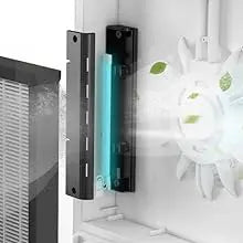 Air Purifier, 4-in-1 H13 True HEPA Filter/Ionizer/Carbon + UV Light, Portable Air Purifiers for Large Room - InvisiClean Aura II