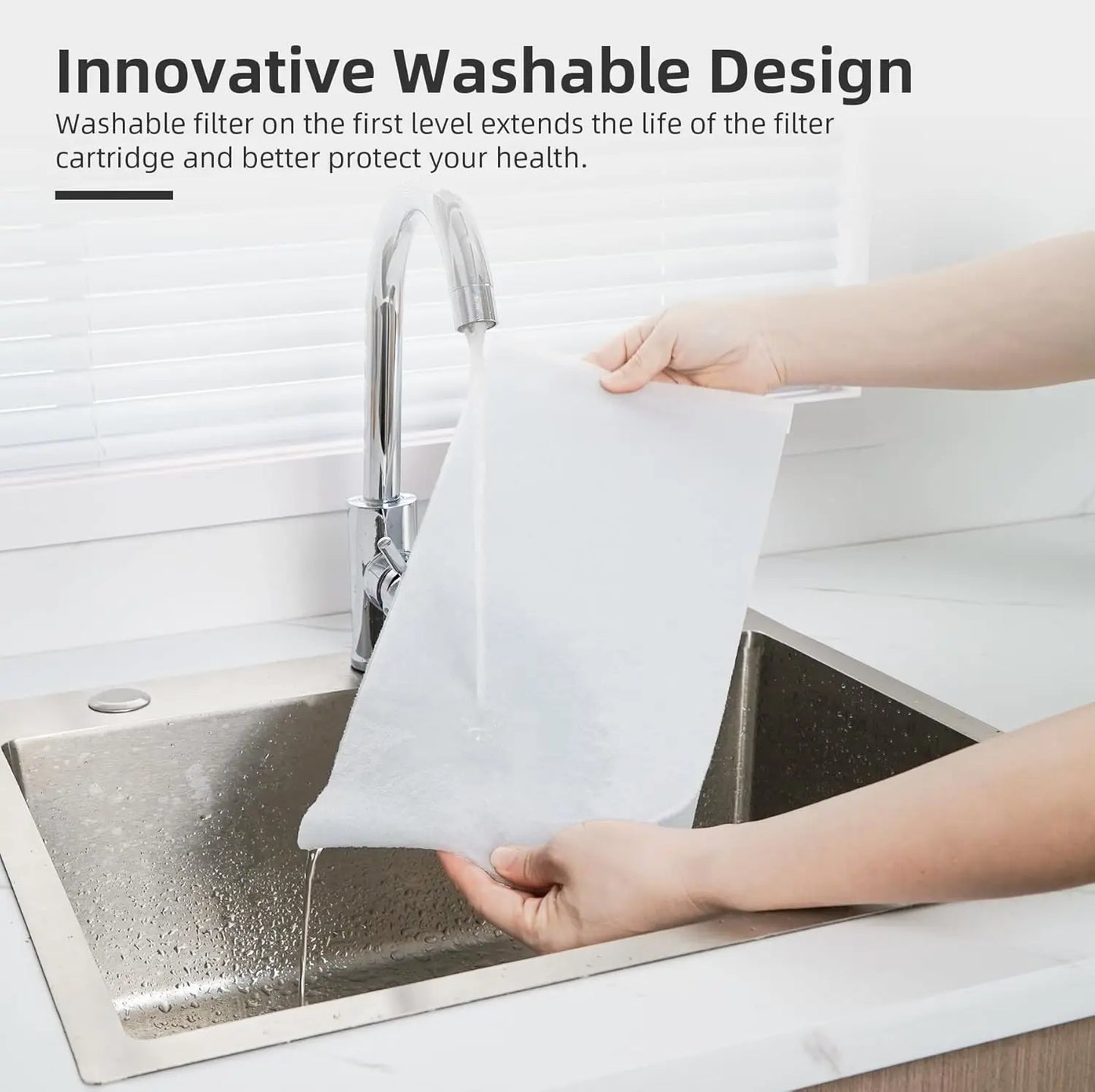 Aroeve Air Purifier Fan 1980 Sq.ft Washable Filter Smart App Wifi Control Quite Angle Adjustable Air 2-In-1 Circulator System