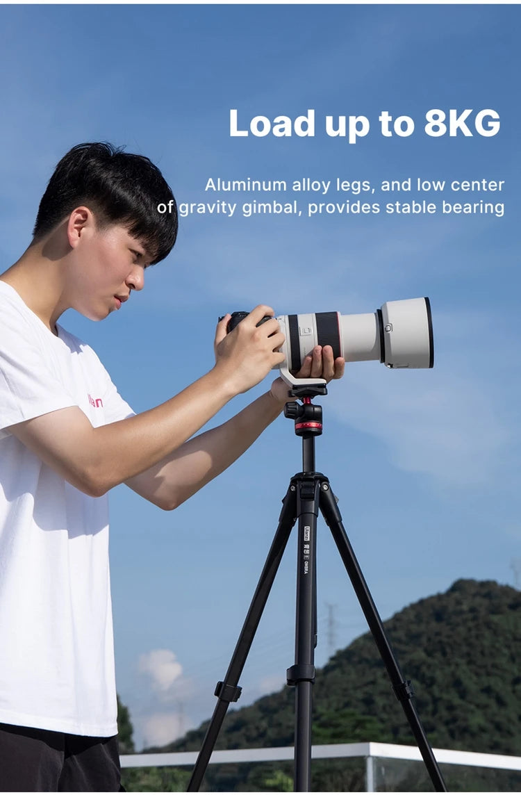 Ulanzi OMBRA Travel Tripod Aluminum Alloy Metal Outdoor Smartphone DSLR Camera Tripod Monopod W Arca Swiss Plate Ball Head